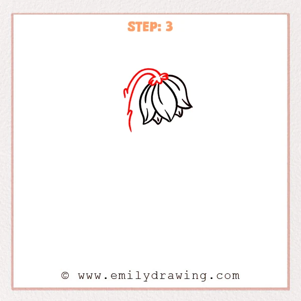 how to draw a dead flower - Step 3